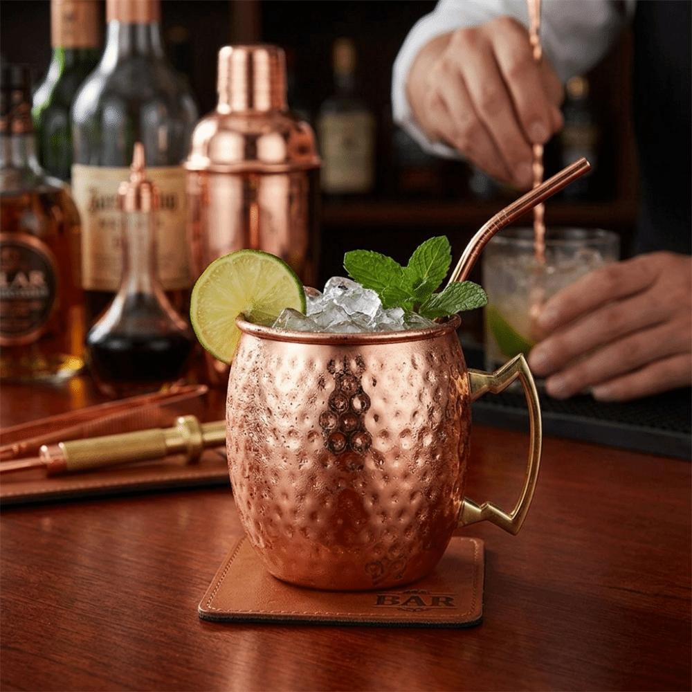 550ml Cocktail Wine Goblet Exterior Copper Plating Irregular Mug Drinking Tumbler Wine Drinking