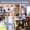 10Pcs Invisible Drawer Latch Lock Self Adhesive No Tools Drilling Required Cabinet Child Safety Lock Multi-Purpose Baby Proof Security Lock