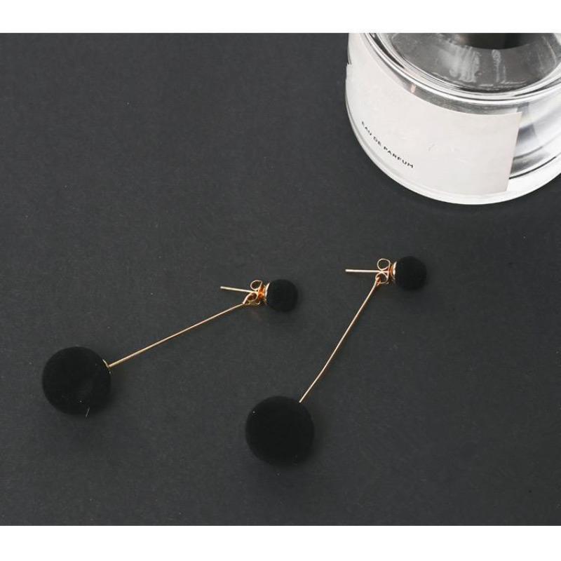 Women'S Temperament Ball Double-Sided Long Hanging Earrings, Elegant And Dynamic To Decorate The Face Shape, Fashionable And Versatile Earrings