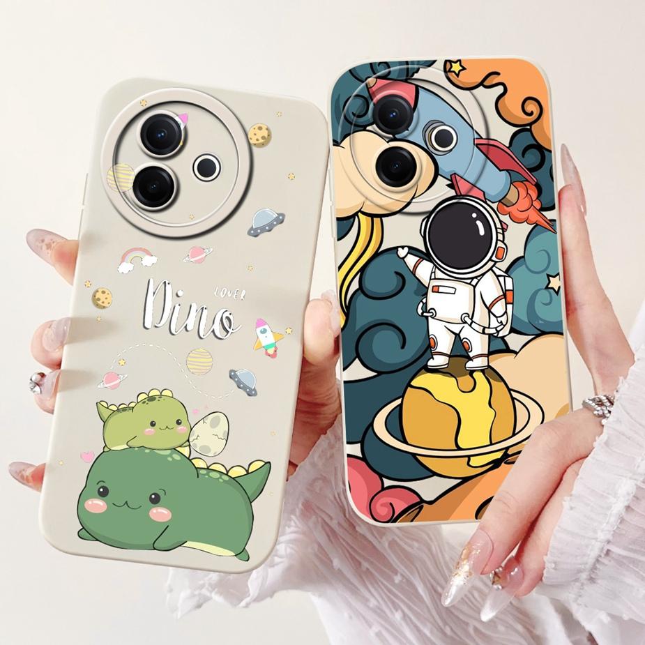 Für Vivo Y39 5G Hülle V2436 Niedliches Mode Cartoon Muster Abdeckung Stoßfest Weiche TPU Handyhüllen Für Vivo Y300i Y 39 VivoY39 Bumper