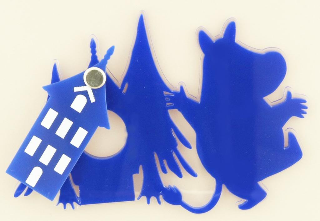 Sunfarm Moomin Door Scope Cover, Entrance, Peephole Cover, Security Item, Magnetic, Moomin KC5089