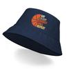 Bucket Hat With "EAT SLEEP BASKET BALL REPEAT" Print , Women's Hat Reversible Casual Wide Brim Fishing Cap