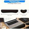 2pcs/set Pad, Gel Memory Foam Wrist Rest for Computer Keyboard, Mouse, Desk Pads Support Hand And Arm, Mousepad Rests, Black