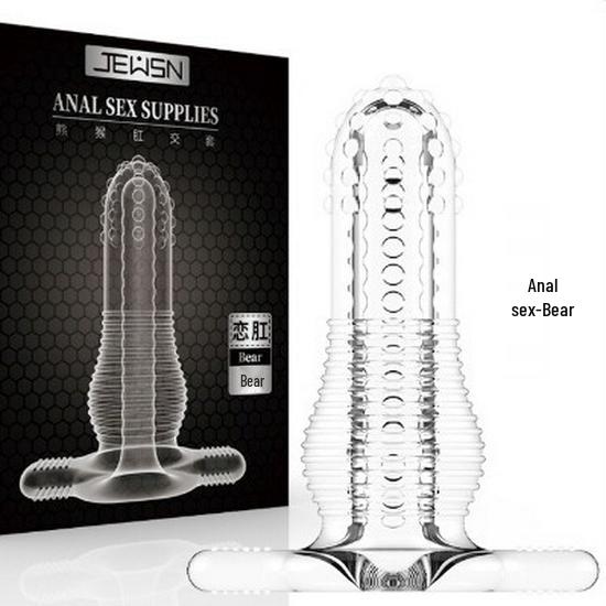 Jiuxing Wolf Tooth Anal Sleeve - Crystal Pleasure Plug for Adults