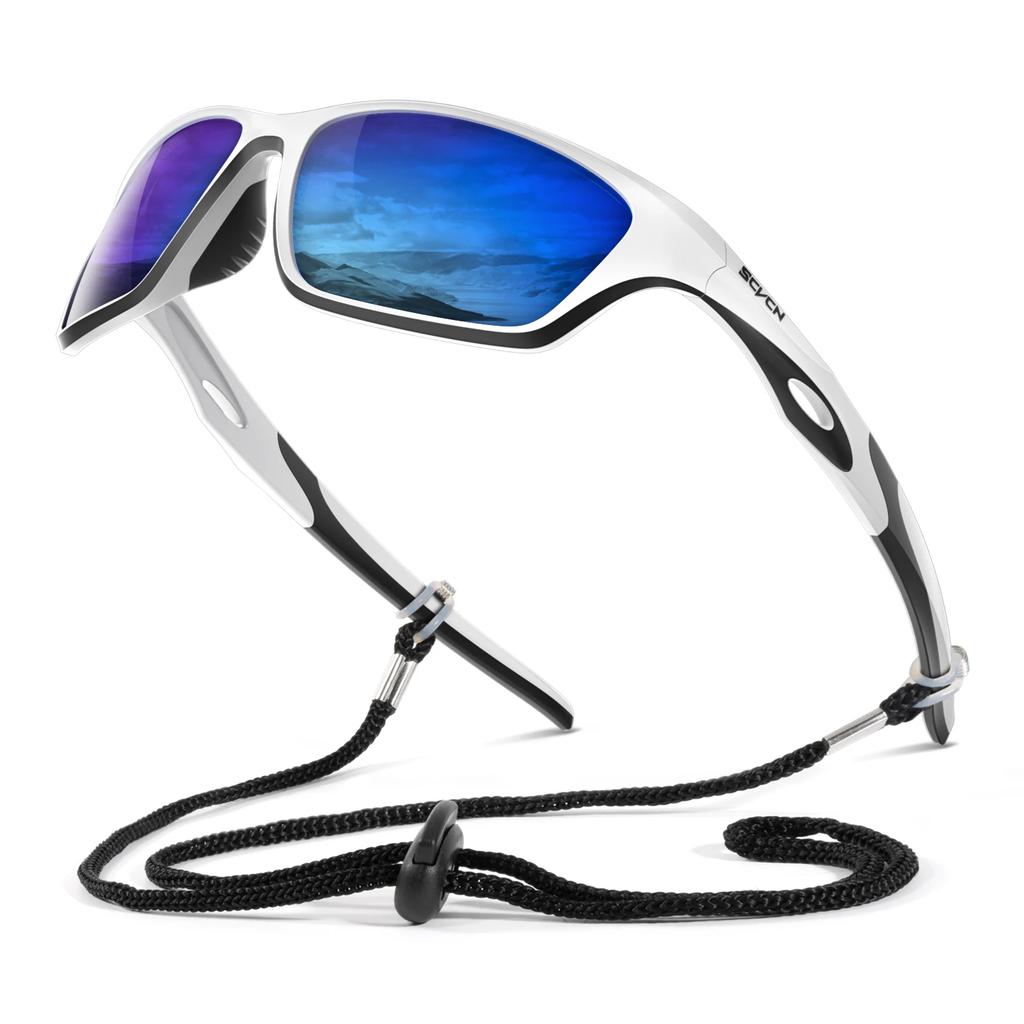 SCVCN Polarized Fishing Sunglasses Sports Sunglasses for Men and Women Cycling Glasses Mountain Bicycle Riding Goggle Bike UV400