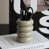 Pen Holder Large Capacity Round Keep Tidy Creative Design Desktop Makeup Brush Pencil Holder Container Home Supply