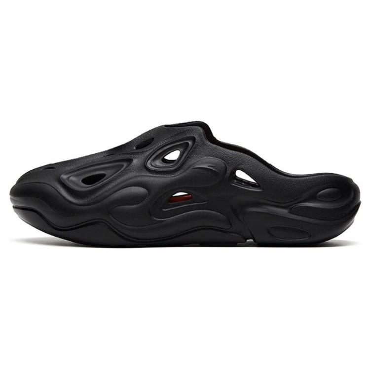 New Anta Chaobai 1.0 Slip Resistant Abrasion Resistant Slide Slippers Men's Black 112338501-3