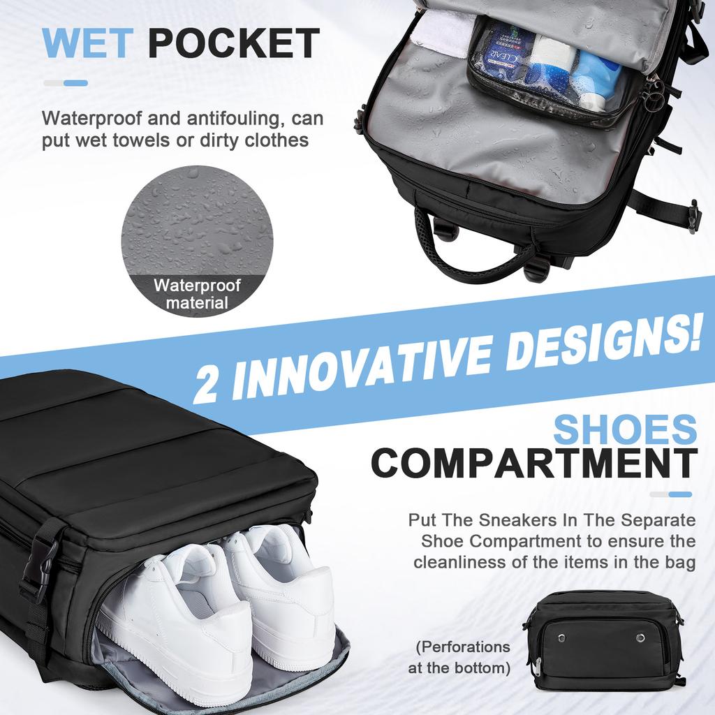Laptop Backpack for Women/Men College School Backpack, Ryanair Backpack 40x20x25 Cabin Bag, Travel Backpack for Easyjet 45x36x20