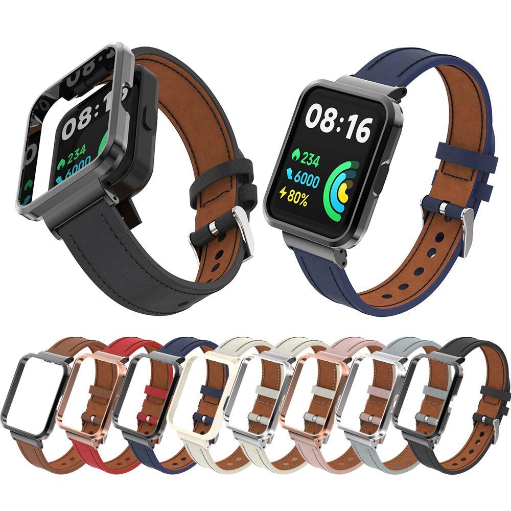 

Мягкий браслет, Смарт-часы, сменный кожаный ремешок с металлическим каркасом