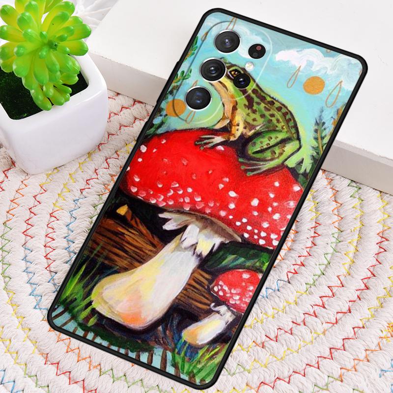 Frong Froggy Art Groovy Hippie Phone Case for Samsung Galaxy Note 10 Pro S26 Ultra S23 S24 FE S25 S21 S22 PLUS Shockproof Cove