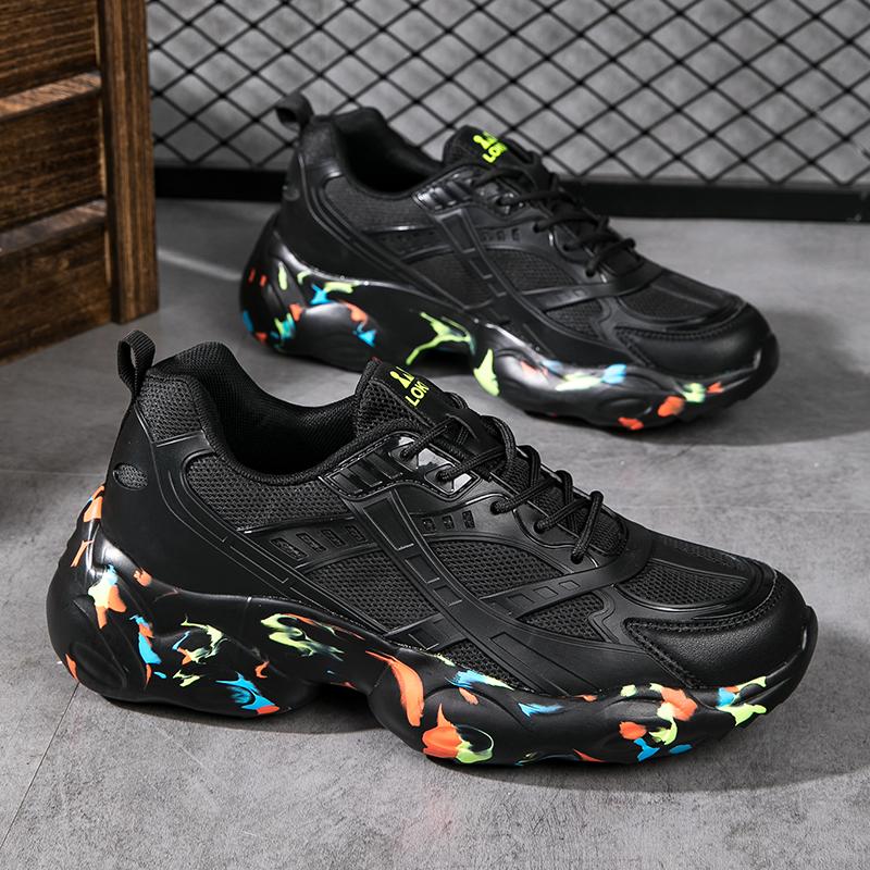 

35-47унисекс Мужские модные женские кроссовки Laica для спорта на открытом воздухе большого размера 47 чёрный/разноцветный