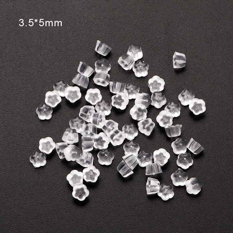 100-200pcs/Lot Rubber Ear Backs Stopper Earnuts Stud Earring Back Supplies For DIY Jewelry Findings Making Accessories Wholesale