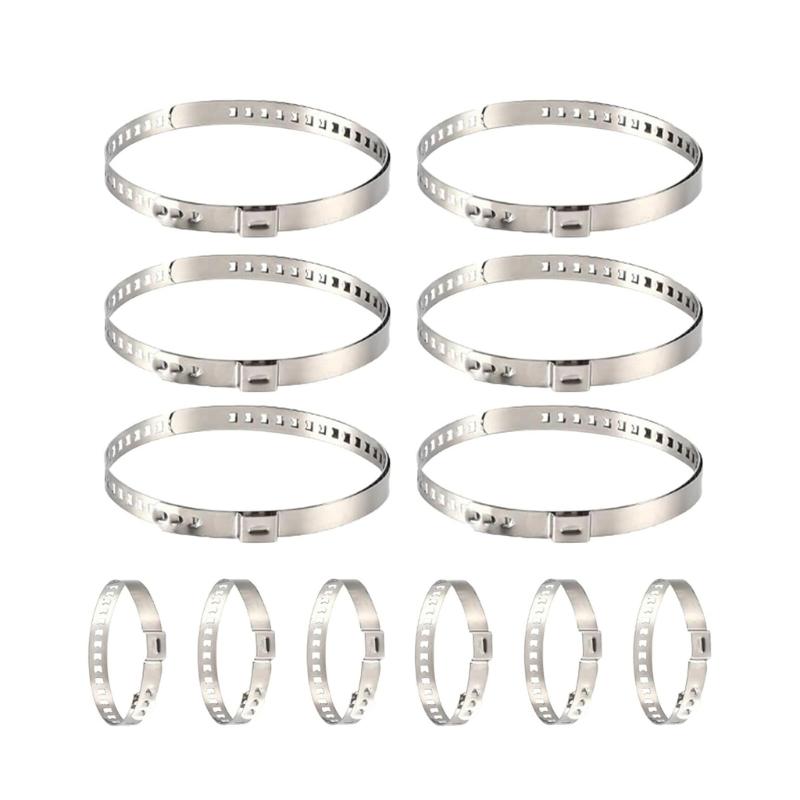 

Pack of 12 Stainless Steel Roulade Clip Adjustable Meat Roller Clamps for Kitchen Cooking Food Preparation 1