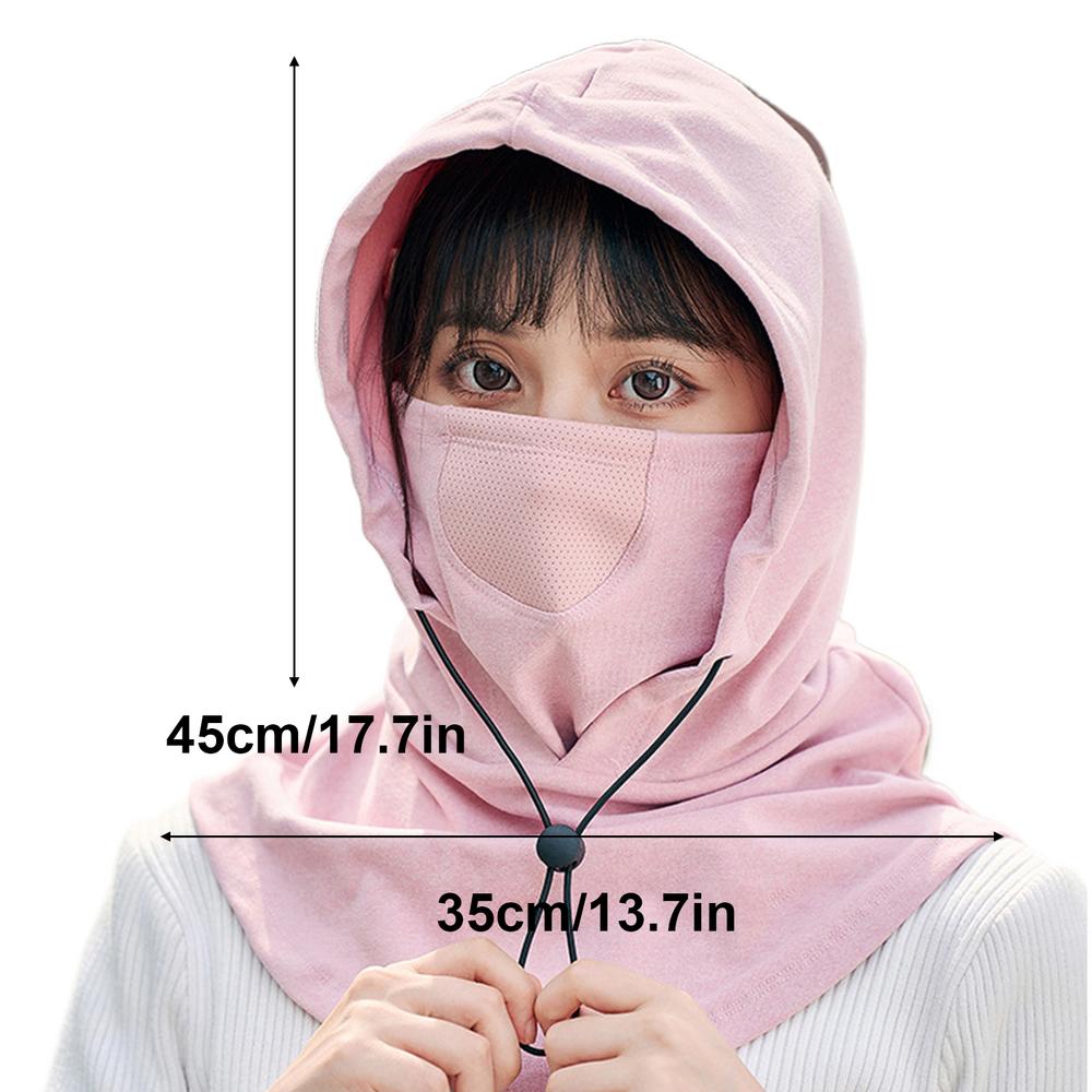 Sun Protection Face Cover Breathable UV Protection Hood Windproof Anti-UV Hood Cycling Face Covering Adjustable For Hiking