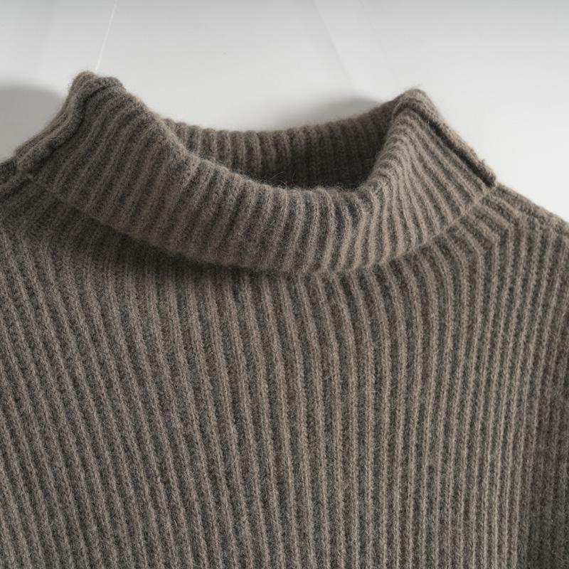 Maslan high necked knitted sweater