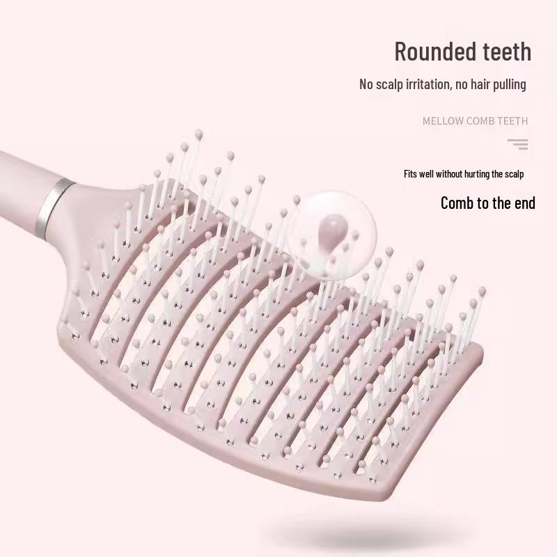 Portable Women's Styling Comb Set: Massage Paddle, Fluffy Curling, Slicked Back, Air Cushion.