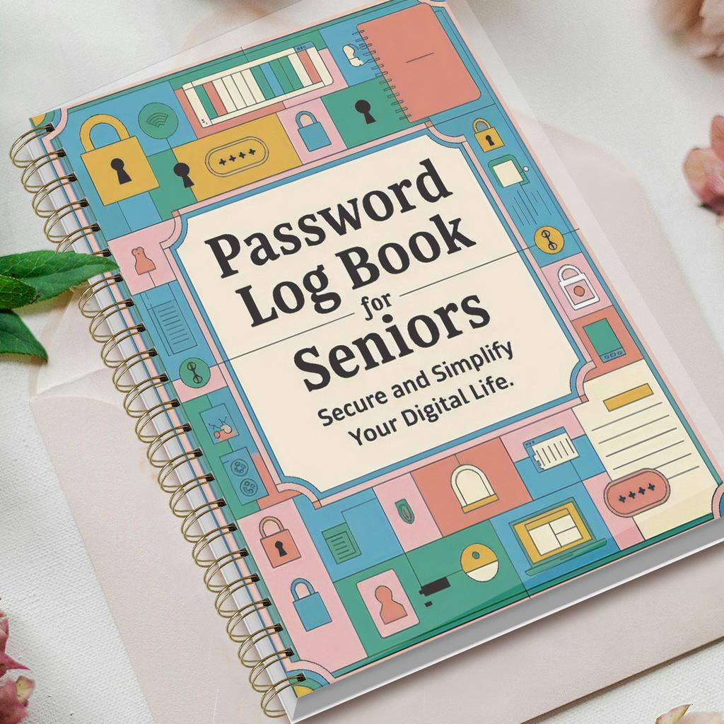 A5 Password Book,Internet Account and Website Login Organizer,Notes Section, Perfect Password Journal for Managing Cybersecurity