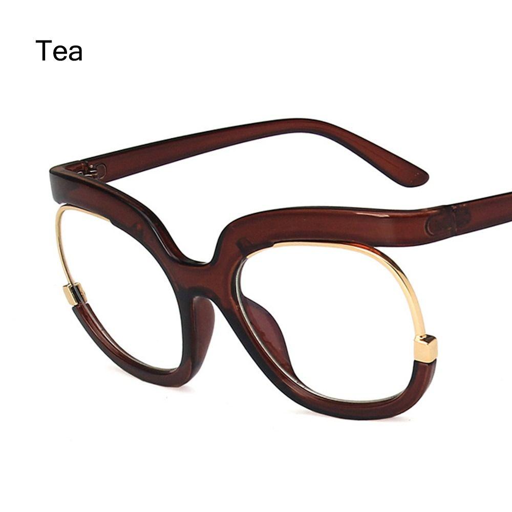 Clear Blue Ray Blocking Eyeglasses Large Glasses Frame Spectacle Frame for Women  Anti-Blue Light Trend Round Eyeglasses