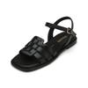 Misope Women Unique Upper Decoration Sandal 2color 012224705