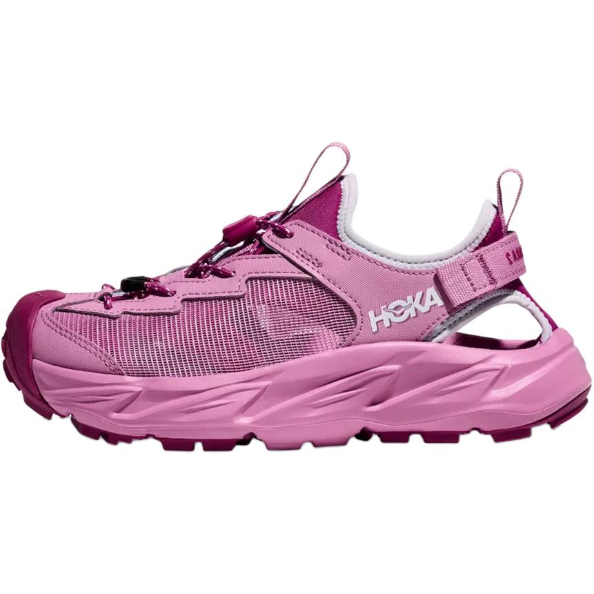 New HOKA ONE ONE HOPARA 2 Slip Resistant And Breathable Low top Children's Sandals Pink Purple Teenagers 1162552-LNW
