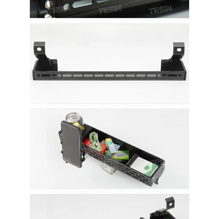 Caja de Almacenamiento de Expansión con Soporte para Teléfono Organizador para Manillar de Copiloto TESIN Para Suzuki Jimny 2019 2020 2021 2022 2023 Accesorios