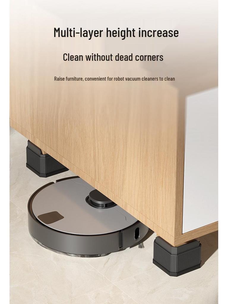 Non-Slip Furniture Heightening Pads for Table, Sofa, Coffee Table, TV Cabinet - Shockproof Leg Risers