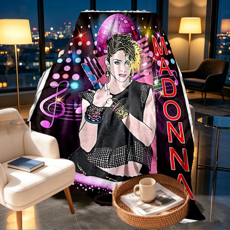 Singer Print Blanket - Soft & Comfortable, for Bedroom, Travel, Sofa, Home Decoration - Birthday Christmas Gift for Friend