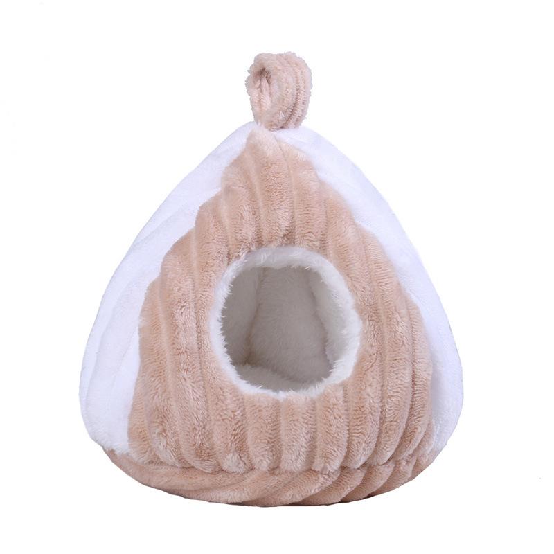 Bird Nest Warm Parrot Tiger Skin Hammock Cockatiel Winter Heating Fleece-Lined Thickened Small Bird Cotton (as the picture,Light purple)