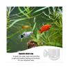 Aquarium Red Worm Fish Feeder Glass Plant Cup for Live Plants Strong Suction 45mm