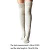 Damen Winter Beinwärmer Zopfmuster Kabelstrick Oberschenkelhohe Stiefelsocken Einfarbig Gedrehte Strickerei Über Knie Lange Strümpfe