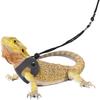 3 Pack Adjustable Bearded Dragon Leash Harness Set Escape-Proof Lizard Leash  Small Animal Pets