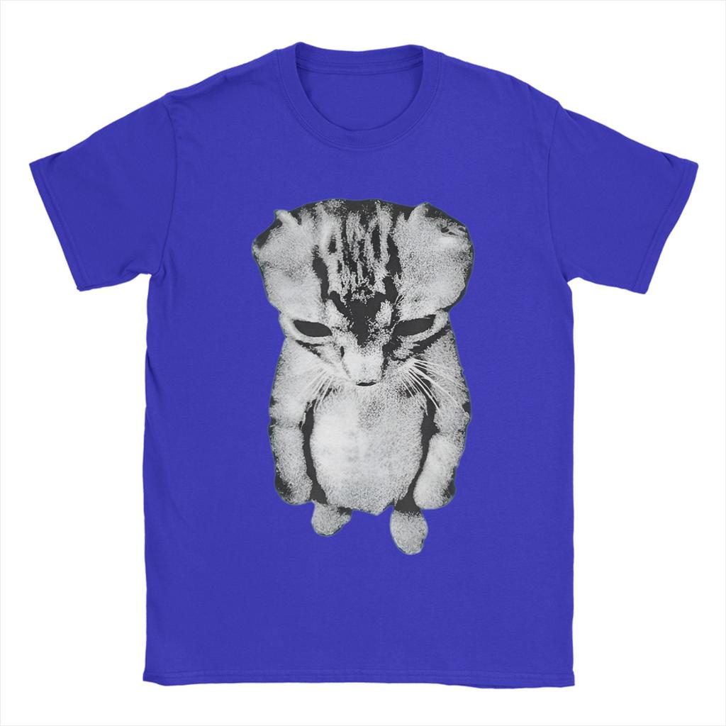 El Gato Munchkin Kitten Art Cotton T Shirt For Adult Summer Streetwear TShirts Crewneck Harajuku Tees Oversize Printed Tops