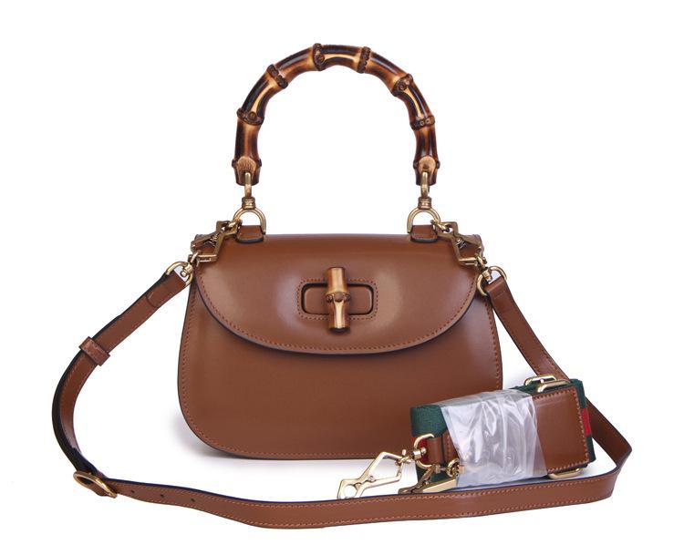 

Женская сумка из бамбуковой кожи в стиле ретро - оригинальная ручная работа, реплика дизайна Small