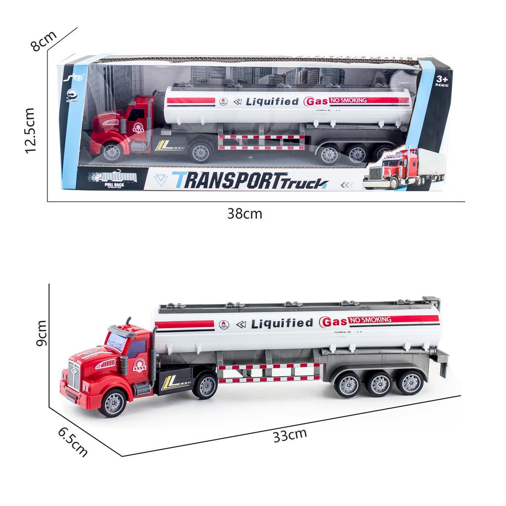 Double Trailer Decker Container Truck Engineering Vehicle Model Children Toy