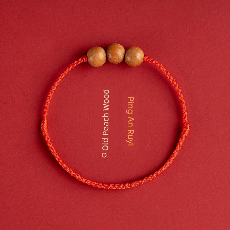 

Браслет из натурального красного дерева, красная веревочка, цепочка на щиколотку, детский браслет от испуга, детский браслет-шарм, год рождения, несущий ремешок Foot rope baby (0-4 years old) safe red