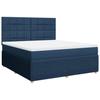 VidaXL Sommier à lattes de lit avec matelas Bleu 180x200 cm Tissu 3294441