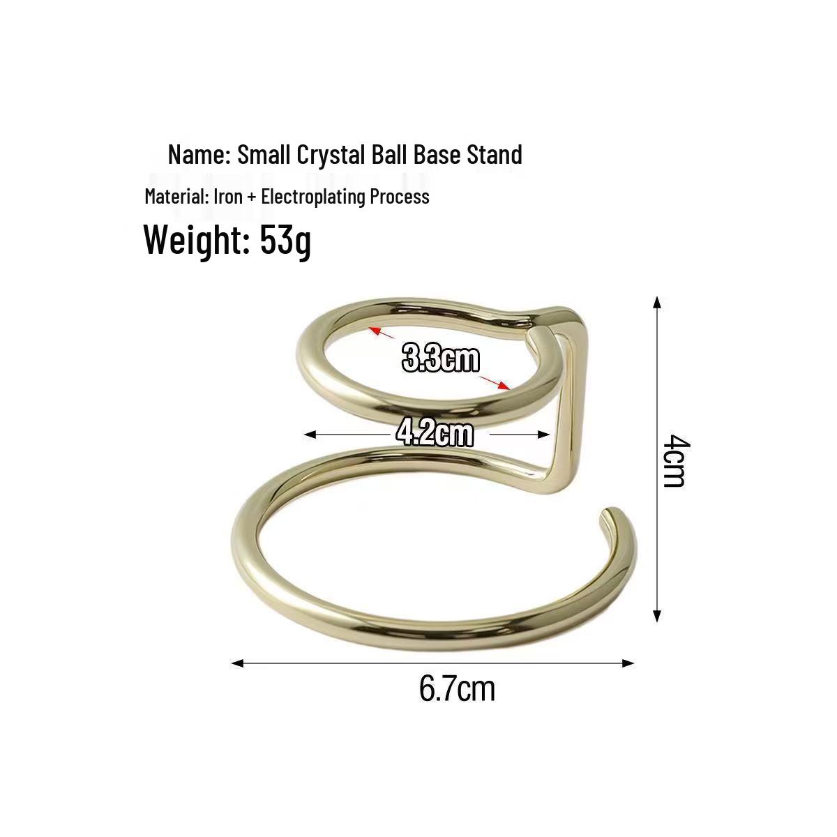 Crystal Ball Metal Display Stand with Tray