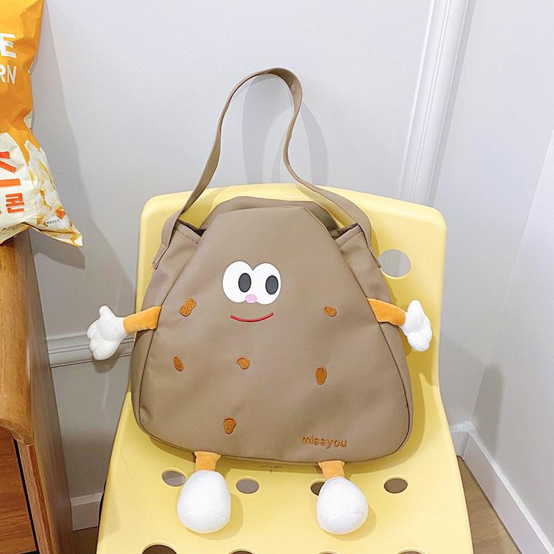 Милая сумка-печенье, забавная мультяшная сумка через плечо, сумка для студентки, забавная мягкая милая мультяшная дорожная
