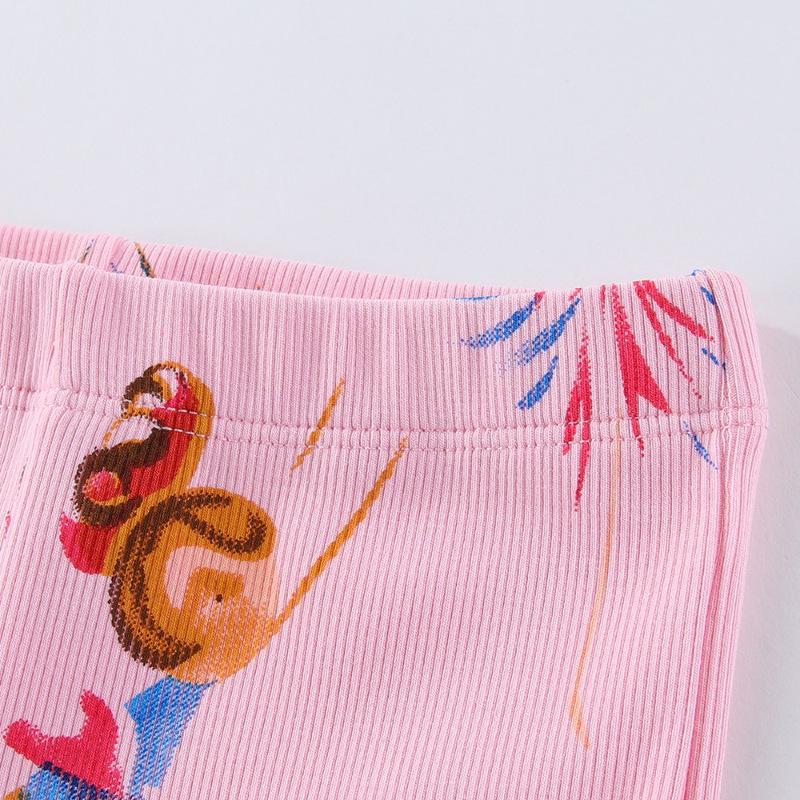 Cross-Border Girls' Spring/Autumn Bell Bottom Knit Pants