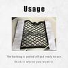 2PCS Universal Car Cargo Net with Adhesive Tape, 9.8×15.7in Trunk Storage Mesh Pocket Wall Mount Organizer Bag for Car RV SUV Boat Truck Camper Van