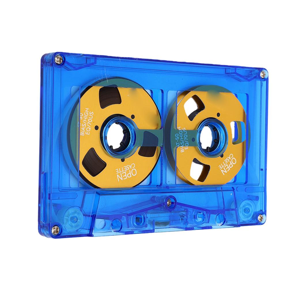 Reel to Reel Cassette Tape Double Sided Sound Cassette Tape with 50 Minutes Recording Time Normal Bias for Music