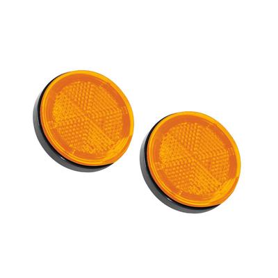 Tsuchiya Yac CE-343A Car Supplies, LED Light Meteor Reclamph, Round, Amber/Amber, DC24V, Pack of 2
