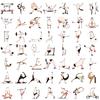 50pcs Fantasy Fitness Character Stickers Laptop Water Luggage Notebook Phone Aesthetic Home Skateboard Phone Vinyl Decals Sticke