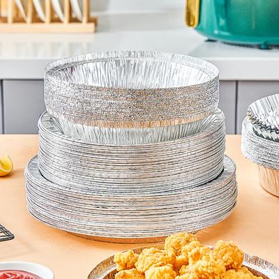 5/10pc Oil-Proof Aluminum Foil Tin Box Air Fryer Disposable Paper Non-Stick Steaming Basket Household Tin Foil BBQ Kitchen Tools
