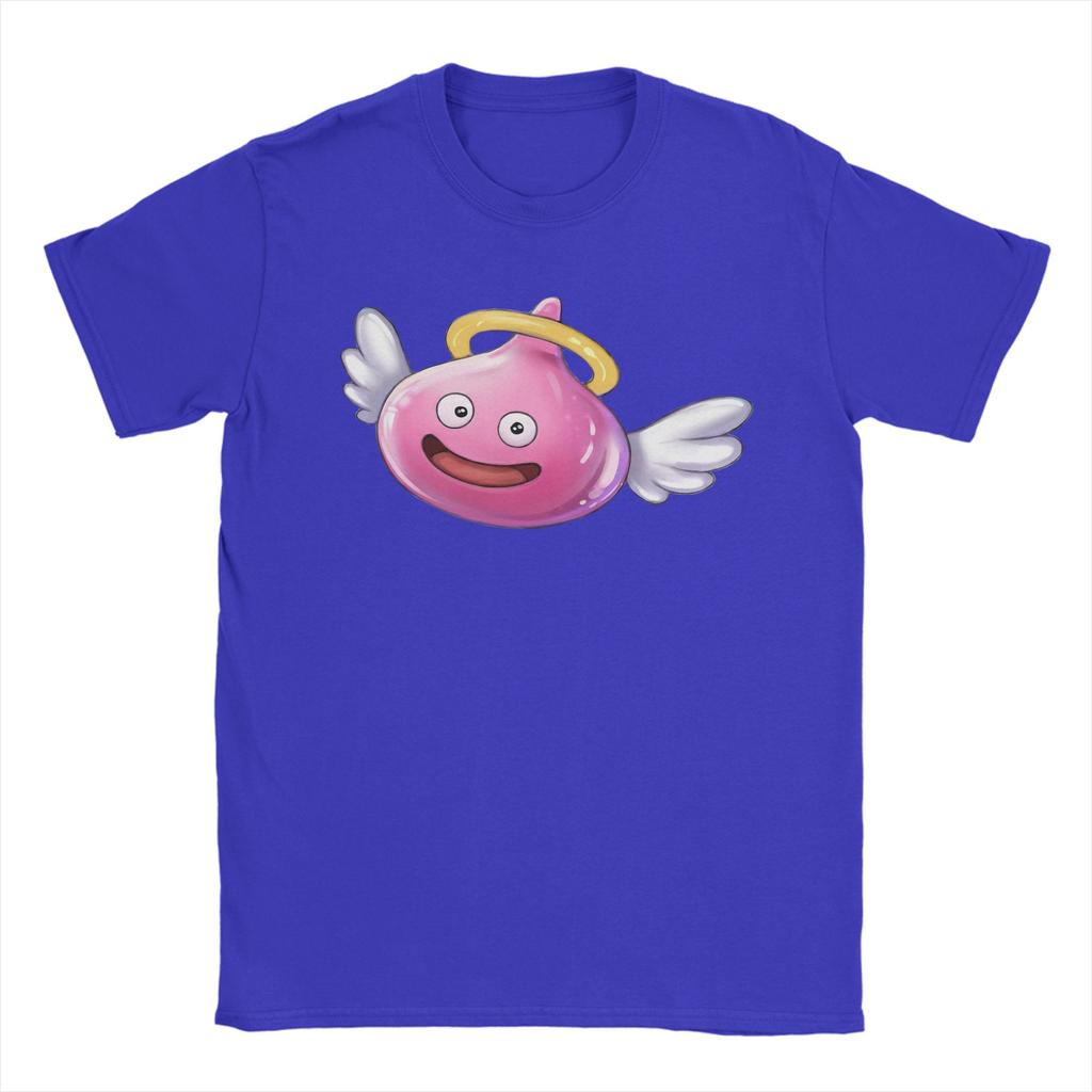 Angel Slime Anime Game Dragon Quest Unisex's T Shirts  Unique Tee Shirt Short Sleeve Round Neck T-Shirts 100% Cotton Adult Clothes