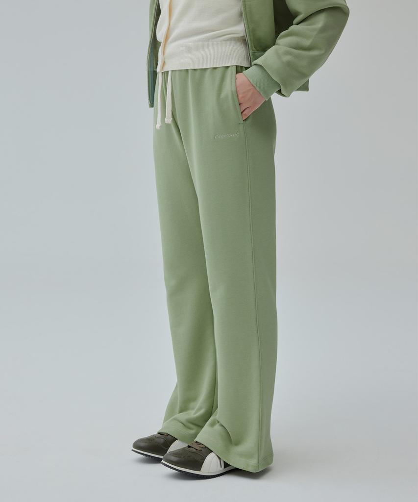 COVERNAT WOMAN Semi-Bootcut Sweatpants Sage Green
