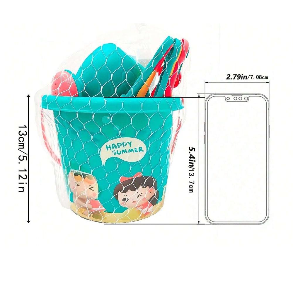 18PCS Beach Sand Toy Set, Durable Plastic, Summer Pool Beach Game Set, Outdoor Sand Play Tools For Boys And Girls, Great Holiday