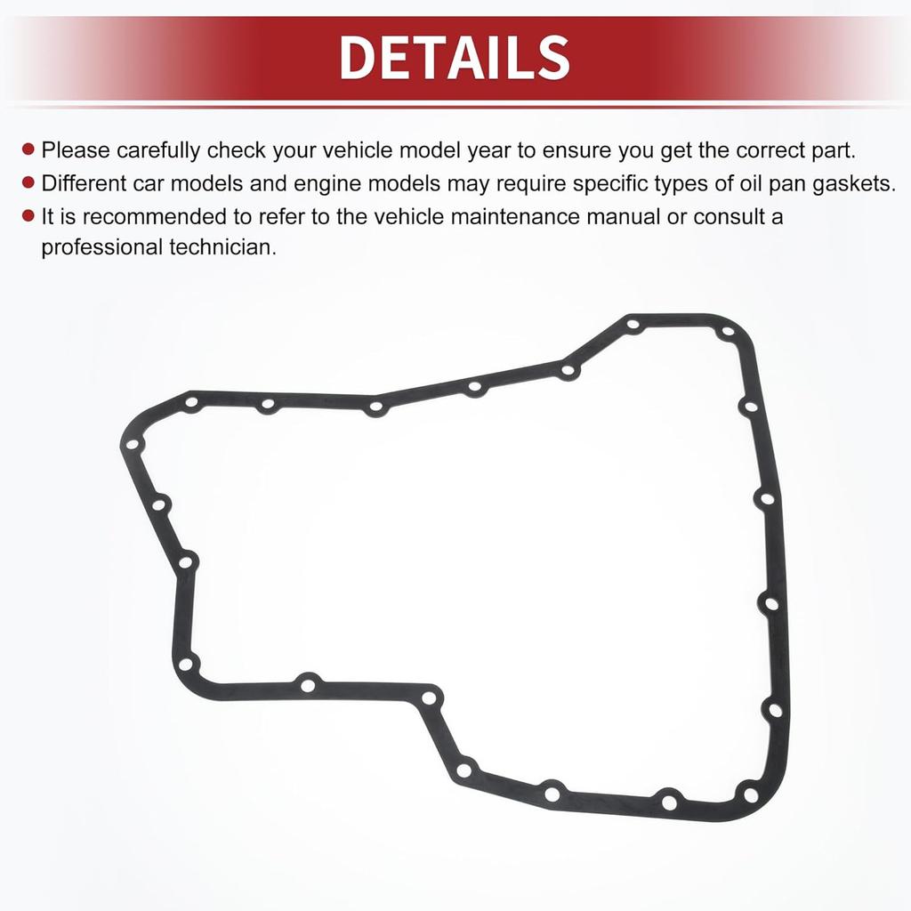 ACROPIX Car Oil Pan Gasket Car Transmission Oil Pan Gasket Engine Oil Pan Gasket Seal No.3139731X0A for Nissan Versa 2007-2012