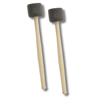ENN LLC Mailloches pour Grosse Caisse, Set de Percussion de 2 (gris)