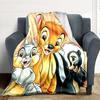 1Pc Bambi Friends Blanket Soft And Comfortable Casual Warm Camping Travel Christmas Halloween Xmas Gift M924271